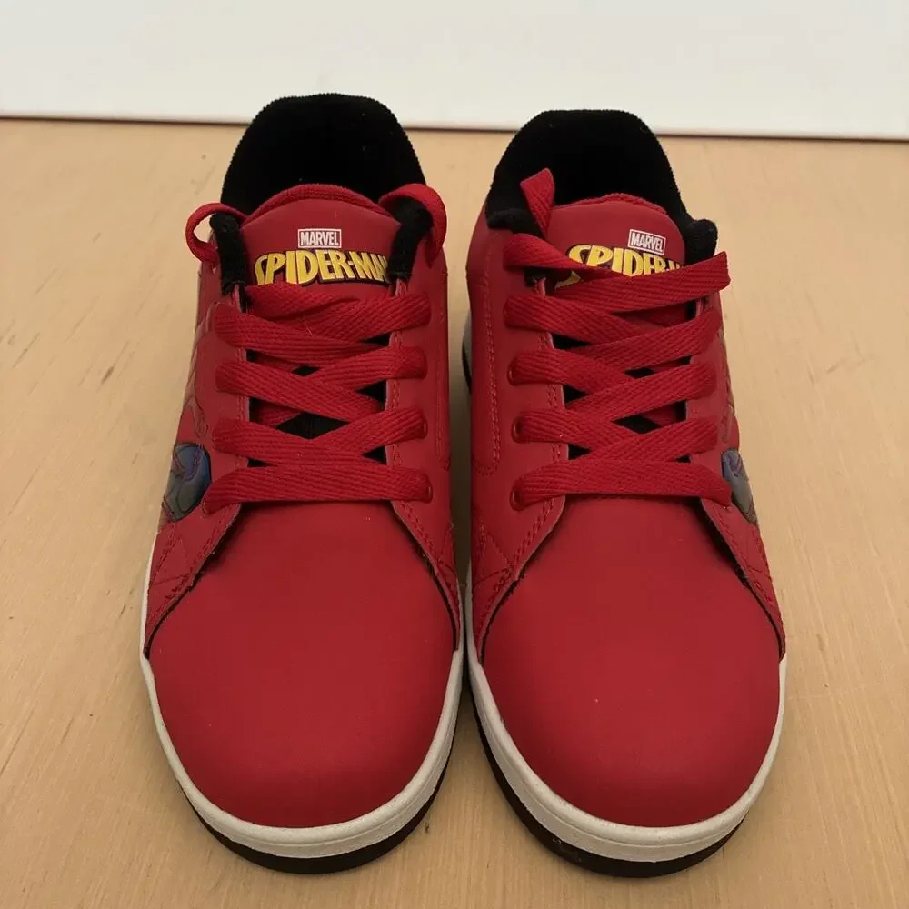 Heelys Youth Kids Size 6 Spider-Man Marvel Wheels Red Skate Sneakers Shoe
